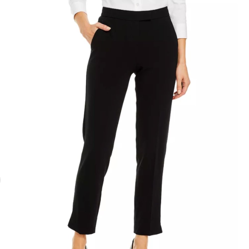 Theory Ibbey Admiral Crepe Straight pants NWT
